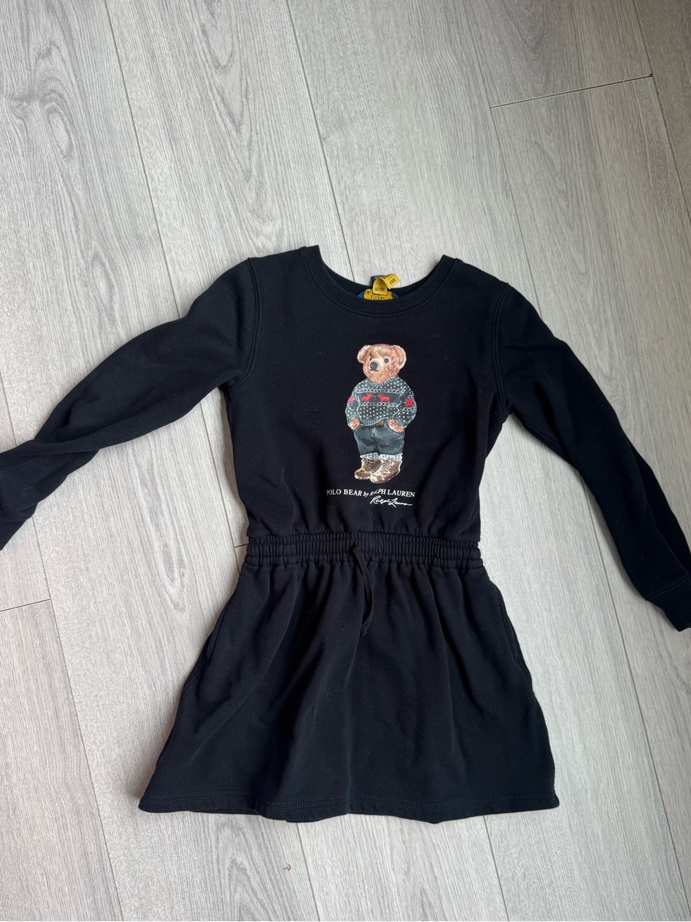 Polo Ralph Lauren Bear Graphic Sweatshirt Dress